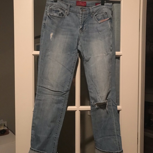 Lucky Brand Denim - Lucky Brand Distressed Straight Denim